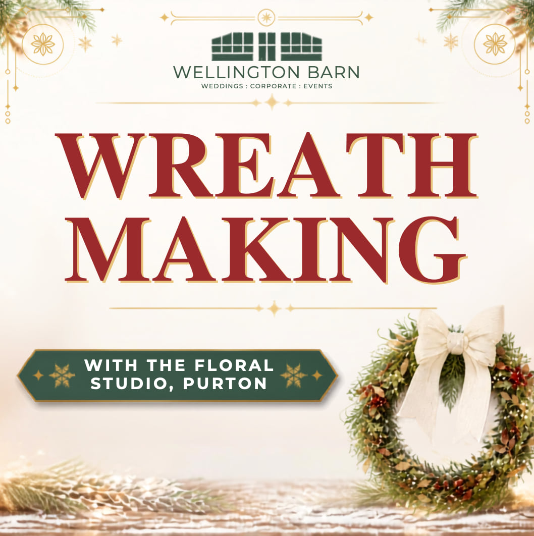 Poster for Wreath Making with The Floral Studio, Purton, at Wellington Barn